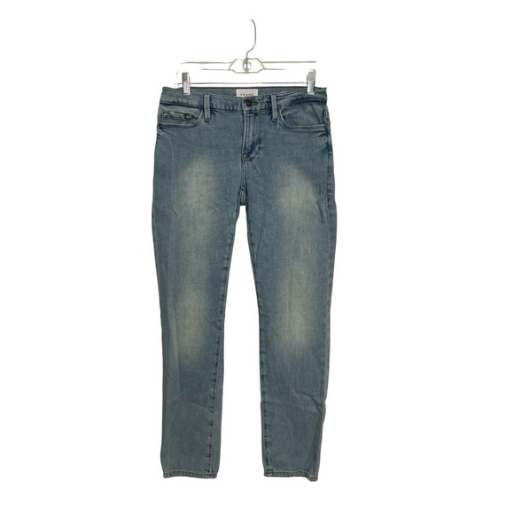 Frame Denim Denim - FRAME Denim Womens Blue Distressed Denim Jeans Size‎ 25 Casual Everyday